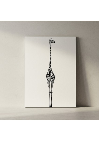 Minimalist Zürafa Illüstrasyon Tablosu fiyatları