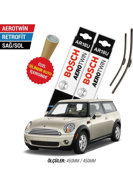 Mini Cooper Clubman Ön Arka Silecek (2008-2011) Bosch Aerotwin
