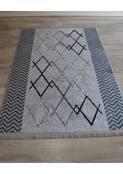 Nakkaş Kaymaz Dokuma Taban Kilim Makinada Yıkanabilir Mutfak Halısı Dekoratif Yolluk Gri Salon Halı Modelleri modelleri