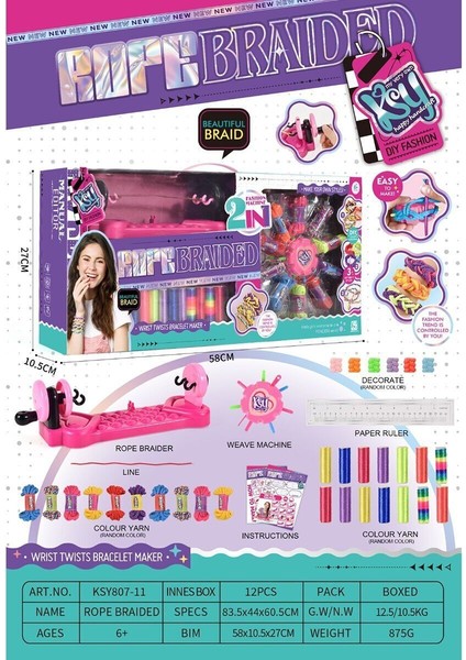 KSY807-11 Dıy 2in 1 Jewelry Knitting Combination Set