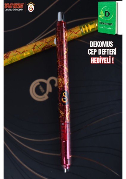 Dekomus Ile Yeni Sezon Lisanslı Galatasaray Aslanlı Metal Touch Versatil Uçlu Kalem 0,7 mm