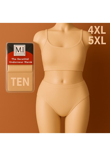 Kadın Mı Külot Büyük Beden Yüksek Bel Kaliteli Ten Rengi 4xl ve 5xl Seçenekleriyle