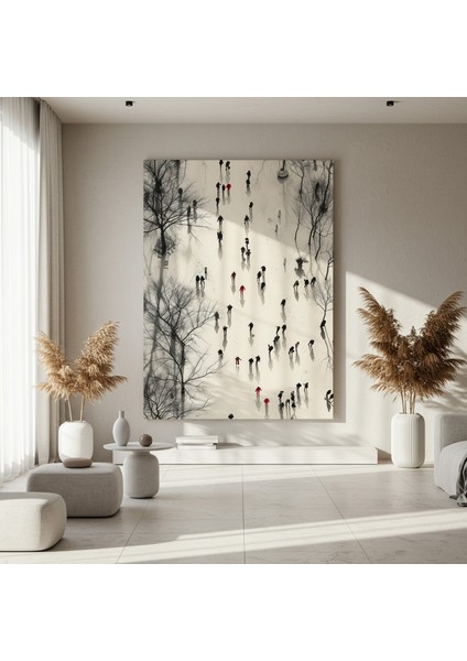 Kış Parkı Soyut Sanatı Tablosu fırsatları