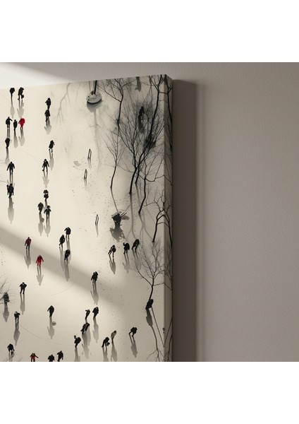 Kış Parkı Soyut Sanatı Tablosu indirimleri