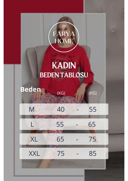 Pamuklu Desenli 2 Iplik Şardonlu Kalın Uzun Kollu Pijama Takımı fırsatları