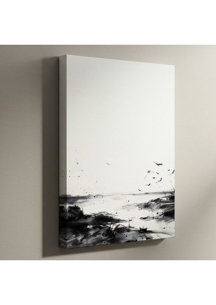 Karanlık Manzara Soyut Sanat Tablosu