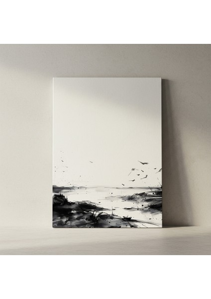 Karanlık Manzara Soyut Sanat Tablosu fiyatları