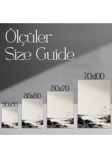 Karanlık Manzara Soyut Sanat Tablosu modelleri