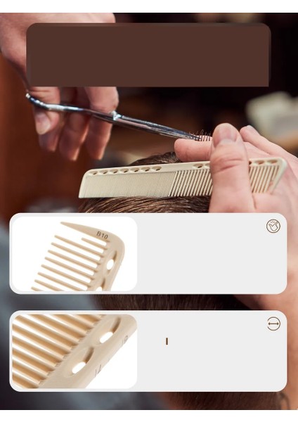 22 cm Alüminyum Saç Kesim Tarağı