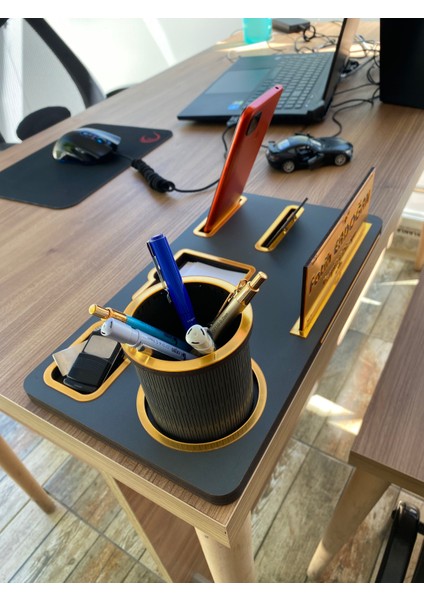 Ahşap Masaüstü Isimlik Ofis kalemlik ( işyeri hediyesi ) fırsatları