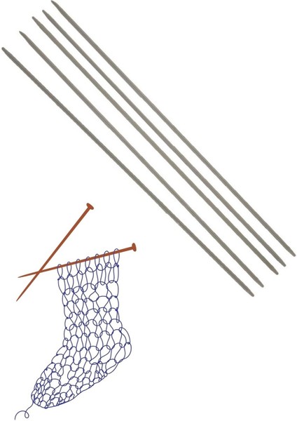 Çorap Şiş Metalize 20 cm 3 Numara