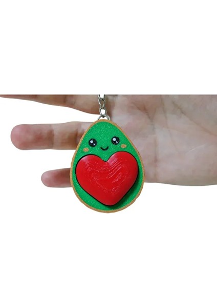 Avokado Kalp Click Anahtarlık – Hem Tatlı Hem Stres Atıcı! fırsatları