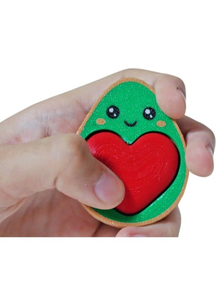 Avokado Kalp Click Anahtarlık – Hem Tatlı Hem Stres Atıcı! indirimleri