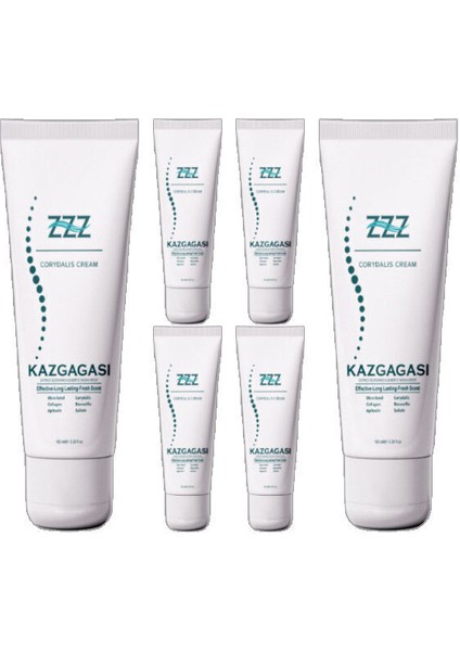 Kaz Gagası Özel Karışımlı Krem 6X100 ml Sırt Kas Iskelet Ekleem Ağrıları Için