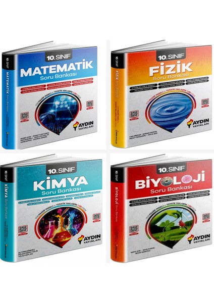 Aydın 10. Sınıf Sayısal Set ( Matematik & Fizik & Kimya & Biyoloj