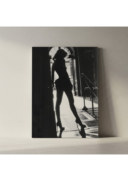 Karanlık Modern Kadın Silüeti Tablosu fiyatları