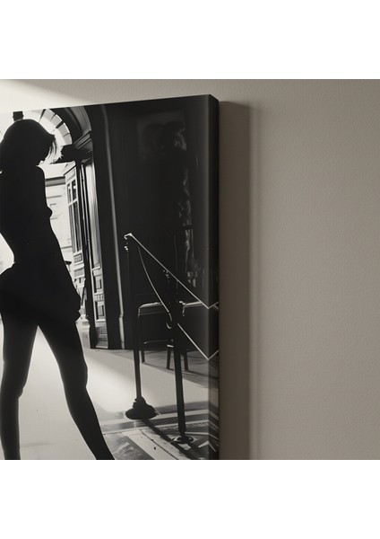 Karanlık Modern Kadın Silüeti Tablosu indirimleri