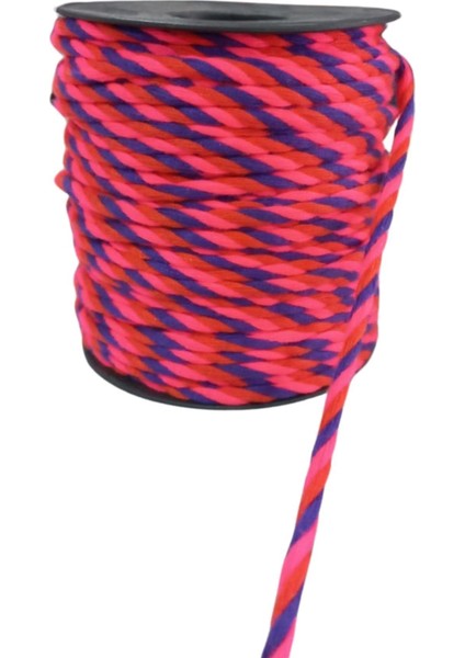 Bileklik İpi, Hediye Paketleme İpi, Şans, Bereket, Aşk, Şifa, Güç 10 mm Pamuk 10 Metre Fuşya