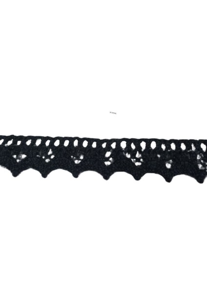 Kopanaki Dantel En 1,5 cm Siyah 5 Metre