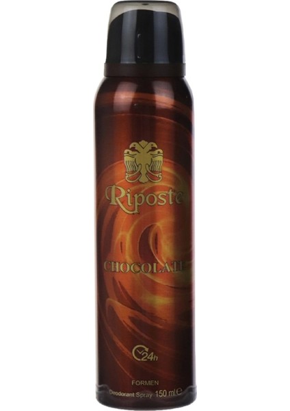 Riposte 24 Saat Etkili Erkek Deodorant - Chocolate - 150 ml