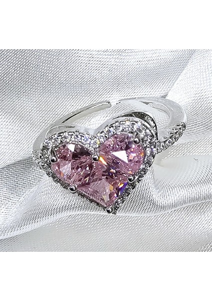 Y2K Pembe Taşlı Yüzük