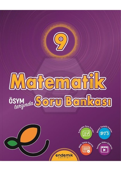 Endemik 2026 9. Sınıf Matematik Soru Bankası Güncel Müfredat
