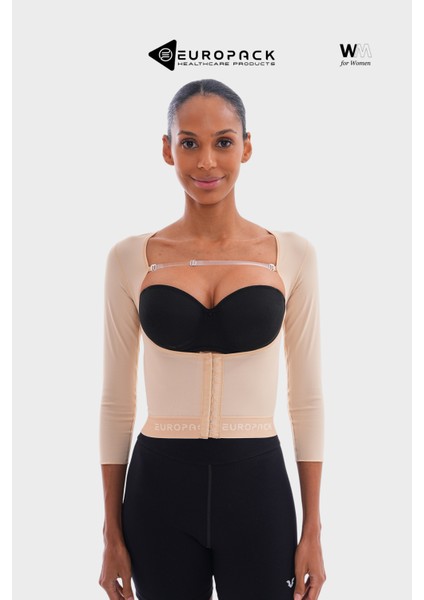 LP-135 Ameliyat Sonrası Kompresyon Yeleği - Göğsü Açık Kol ve Sırt Destekli Korse