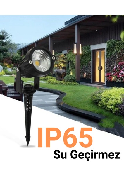 7W Kazıklı Bahçe Çim Armatürü – IP65, 220V, Smd Led, Su Geçirmez, 630 Lümen fırsatları