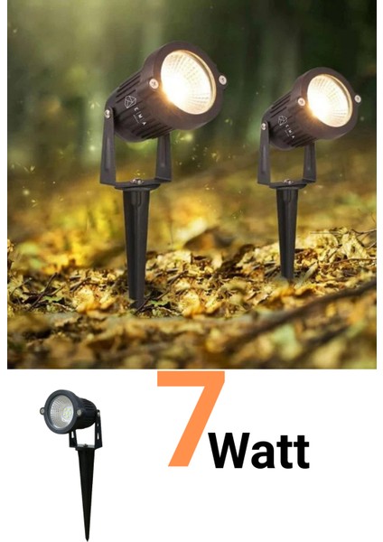 7W Kazıklı Bahçe Çim Armatürü – IP65, 220V, Smd Led, Su Geçirmez, 630 Lümen indirimleri