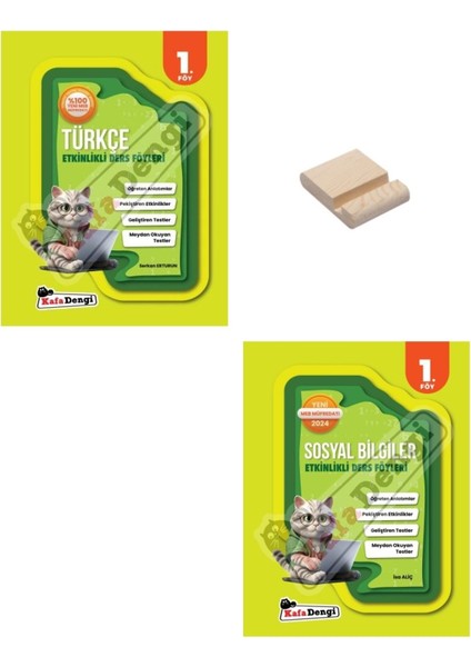 5. Sınıf Etkinlikli Konu Özetli Türkçe ve Sosyal Bilgiler Soru Bankası + Telefon Tutucu