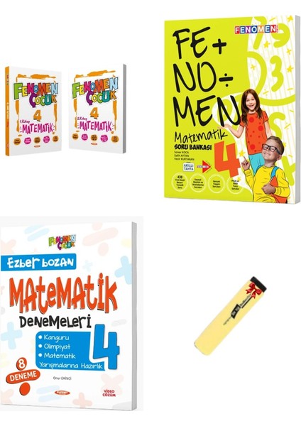 4. Sınıf Matematik Konu Anlatımı Soru Bankası ve Deneme 3lü Set