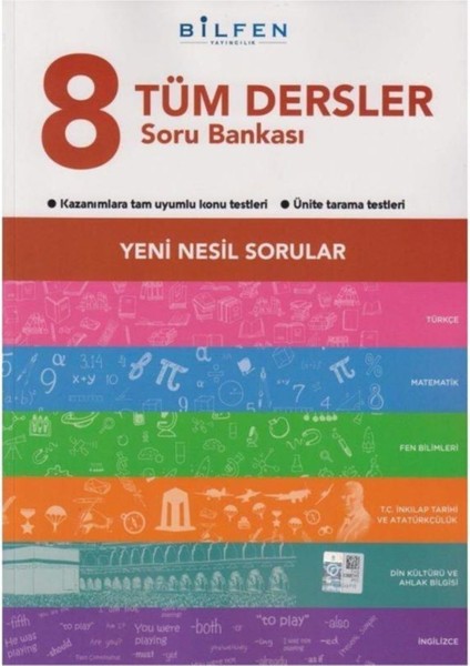 LGS 8. Sınıf Kazanımlara Tam Uyumlu Tüm Dersler Soru Bankası + Telefon Tutucu