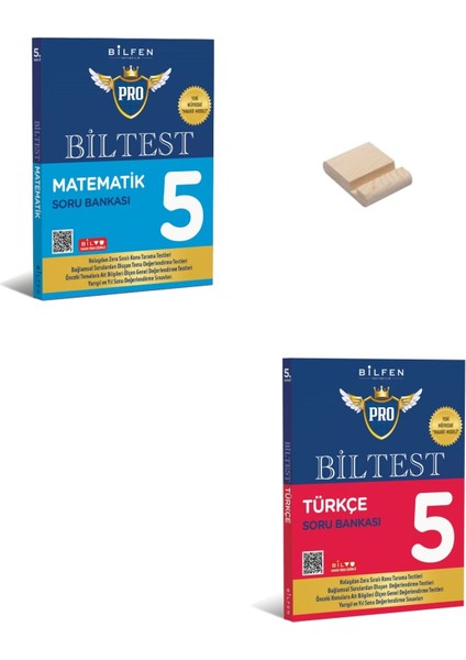 5. Sınıf Biltest Serisi Matematik ve Türkçe Soru Bankası + Telefon Tutucu