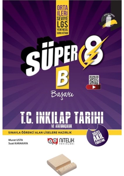 Lgs 8. Sınıf Yeni Nesil B Serisi Süper Inkılap Tarihi Soru Bankası + Telefon Tutucu
