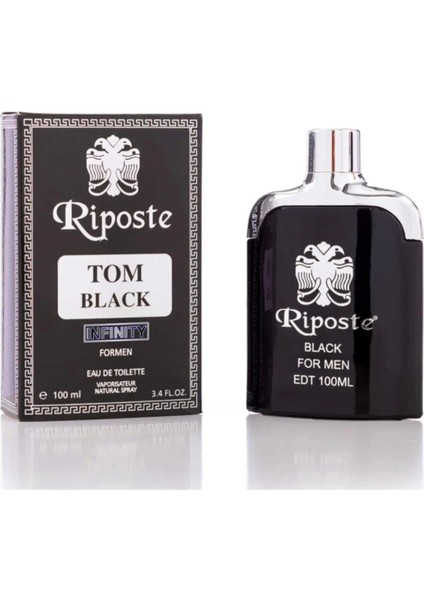 Riposte 24 Saat Etkili Erkek Parfüm - Tom Black - For Men 100 ml