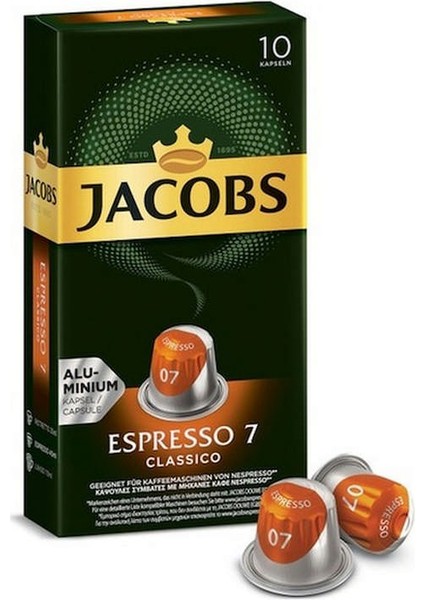 Espresso 7 Classico Kapsül Kahve Espresso Uyumlu 10 Kapsül Lzwdr