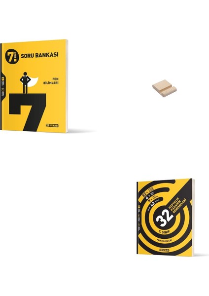 7. Sınıf Fen Bilimleri Soru Bankası ve Haftalık Deneme + Telefon Tutucu