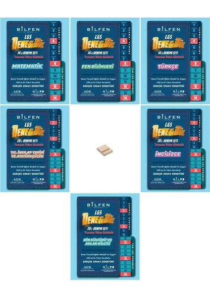 LGS 8. Sınıf Denebil Tüm Dersler 6lı Deneme Seti + Telefon Tutucu