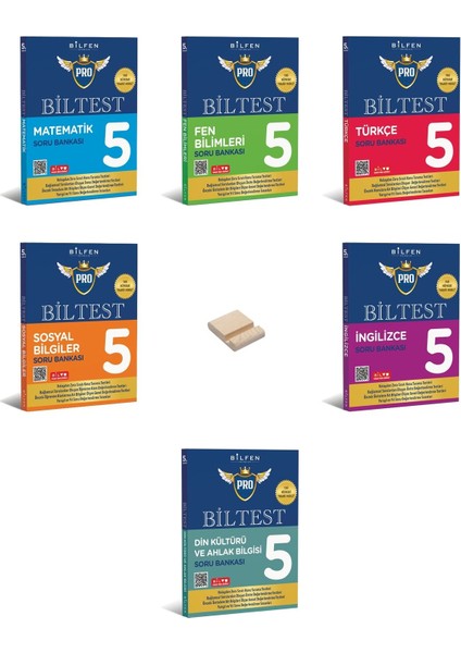 5. Sınıf Biltest Serisi Tüm Dersler 6lı Set Soru Bankası + Telefon Tutucu