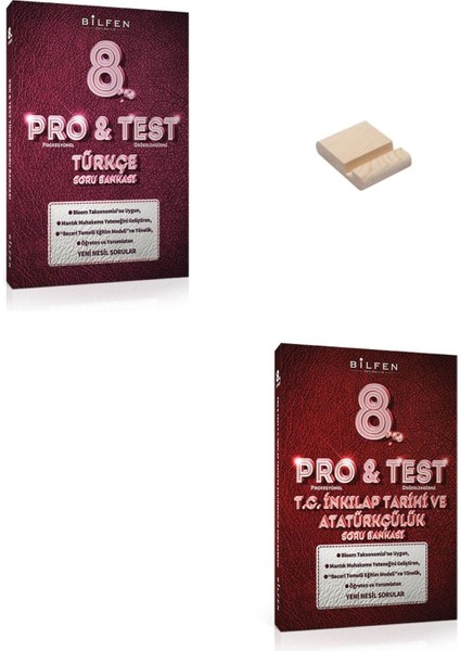 LGS 8. Sınıf Protest Serisi Türkçe ve Inkılap Tarihi Soru Bankası + Telefon Tutucu