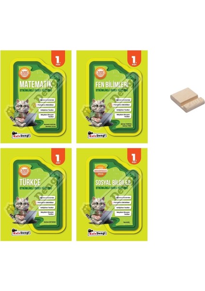 5. Sınıf Etkinlikli Konu Özetli Matematik Fen Türkçe ve Sosyal 4lü Set Soru Bankası + Telefon Tutucu