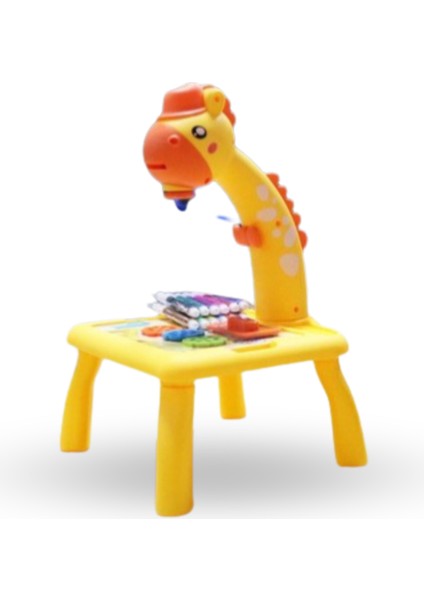 Büro Ev Ofis Oyuncak Hediyesi Için Zürafa Tip Boyama Tahtalı Oyun Masası