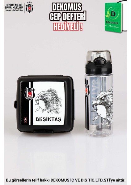 Yeni Sezon Lisanslı Beşiktaş Beslenme Kabı ve 500 ml Trıtan Matara Yemek Seti fiyatları