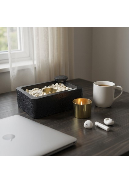 Beton - Ateş Çukuru - Dikdörtgen - Siyah fiyatları