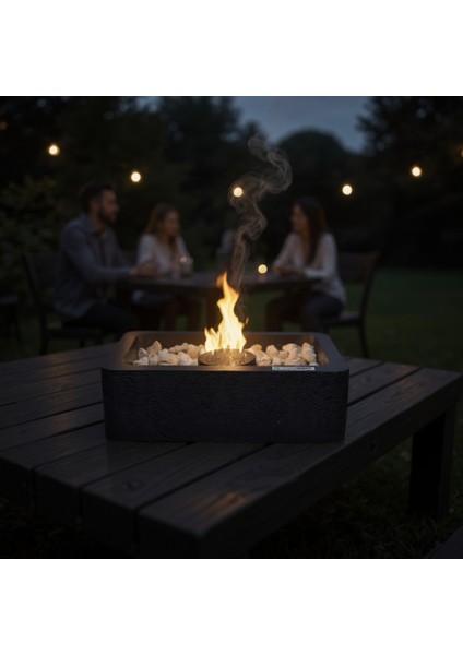 Beton - Ateş Çukuru - Dikdörtgen - Siyah modelleri