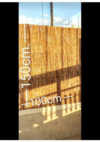 1,5m x 1m Kamış Hasır Bambu Çit Gölgelik Balkon Kapama modelleri