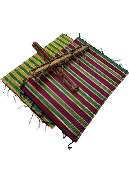 El Yapımı Bambu Üretim Amerikan Servis Sunum Örtüsü Yemek Piknik Dekor Outdoor Için 1 Adet 46X36 cm fırsatları
