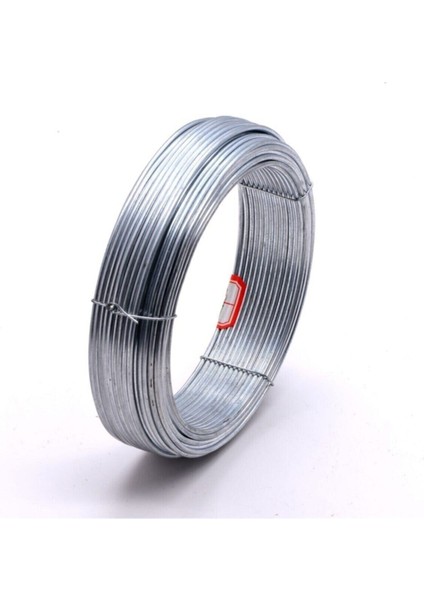 Gri Galvaniz Gergi Teli, 3 Kg, 2.5 Mm, Dayanıklı ve Esnek Kullanım Sağlar.