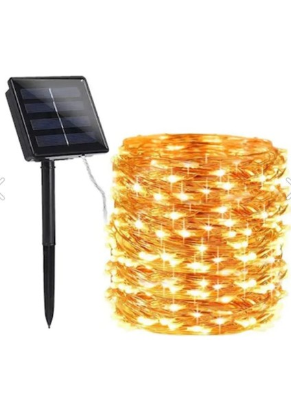 Güneş Enerjili 100 LED Peri Işık, Bahçe ve Iç Mekan Dekoru Için Mükemmel Aydınlatma