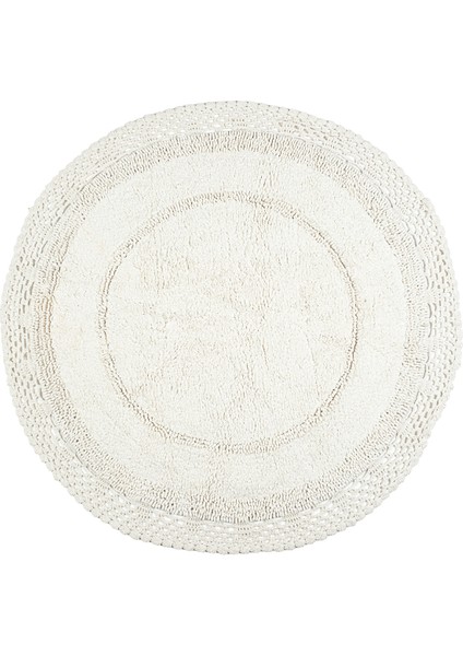 Piuma %100 Pamuk, El Dokuması Banyo Paspası Ekru 110x110 indirimleri